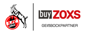 Offizielles Geißbockpartner-Logo ZOXS und FC Köln