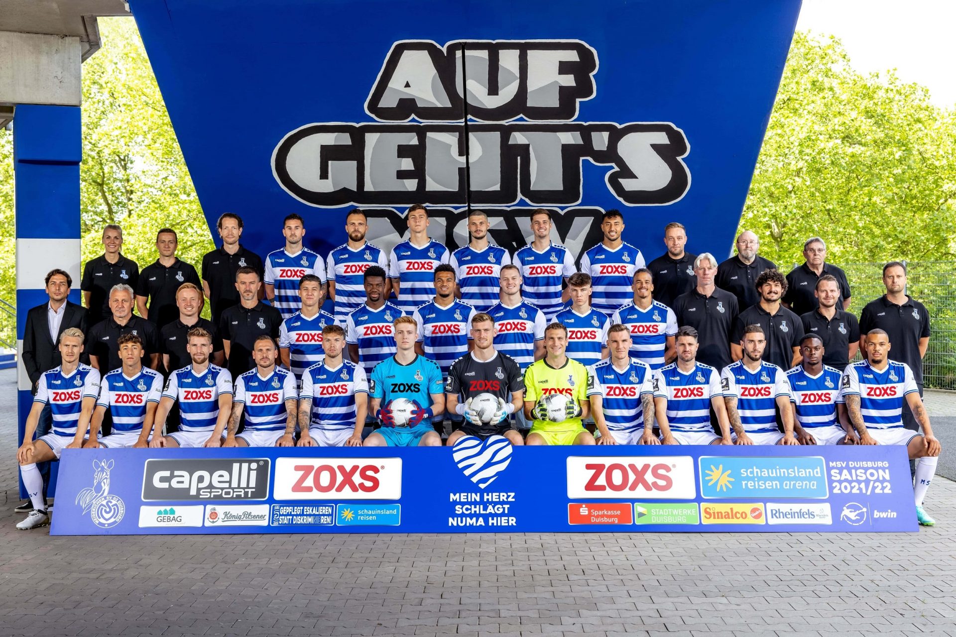 Team-Foto MSV Duisburg 2021